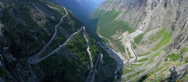 Непредсказуемая дорога в Норвегии