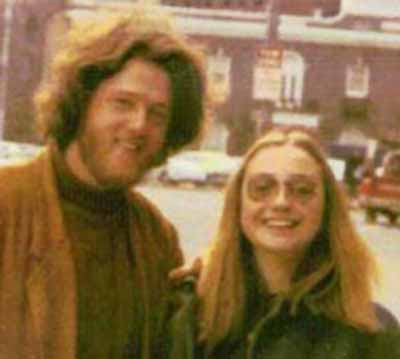 Молодые Билл и Хиллари Клинтон