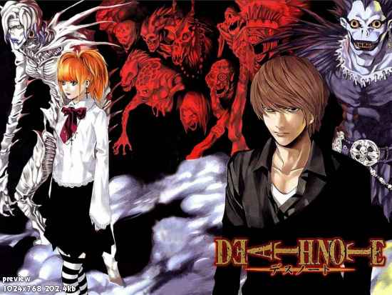 Подборка аниме-обоев по Bleach и Death Note