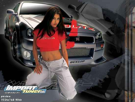 Fast cars, hot babes