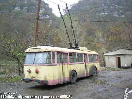 Троллейбусы в грузинской глубинке