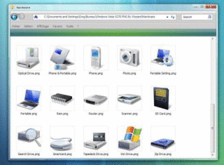 Коллекция иконок из Windows Vista