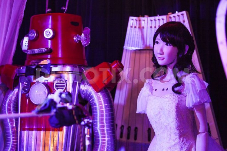 В Японии поженили роботов