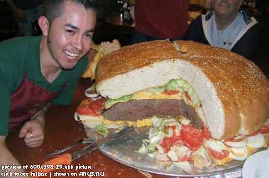Самый большой в мире бутерброд