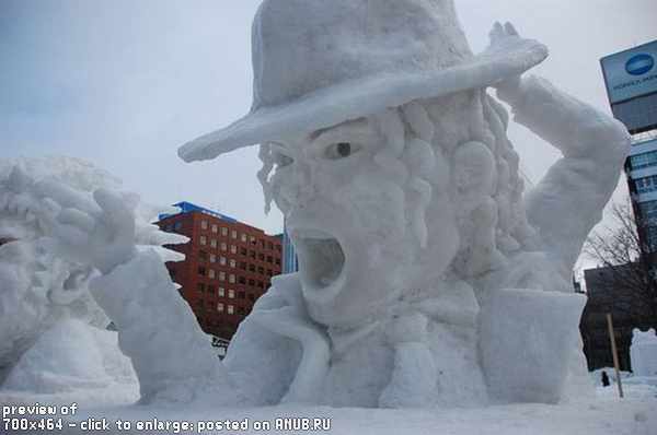Скульптуры из снега