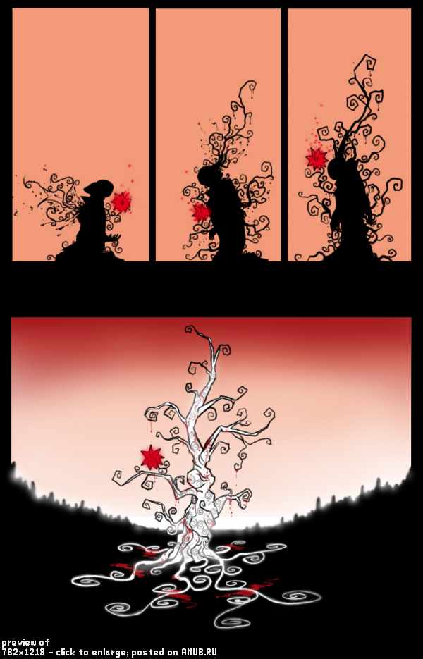 Комикс про цветок