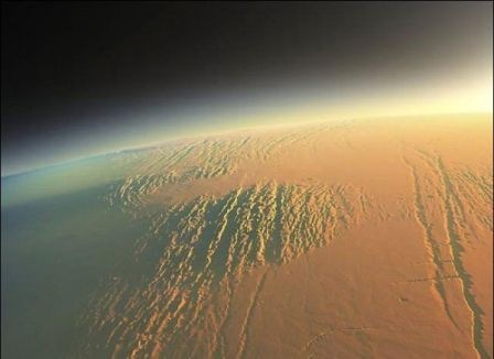 Цветные спутниковые фотографии планеты Марс