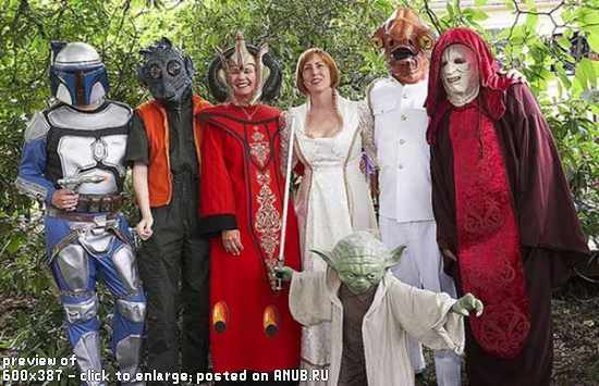 Свадьба фанатов "Звёздных войн"