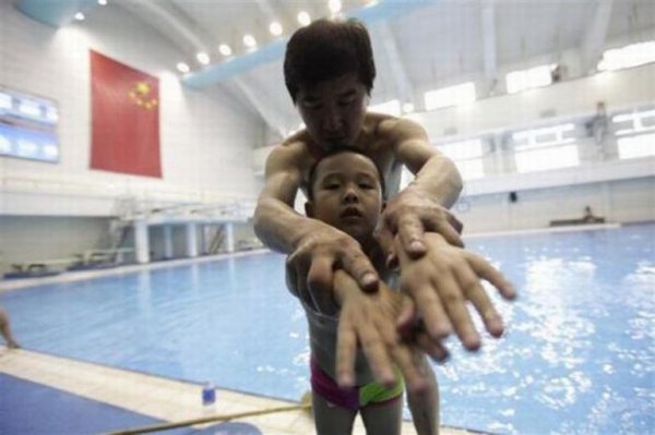 Школа плавания в Китае
