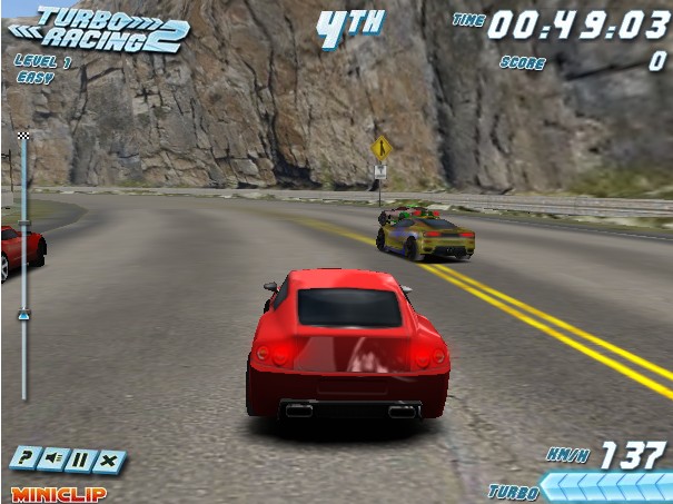 Turbo Racing 2 ← Флеш-игры и мультики на Ануб.Ру
